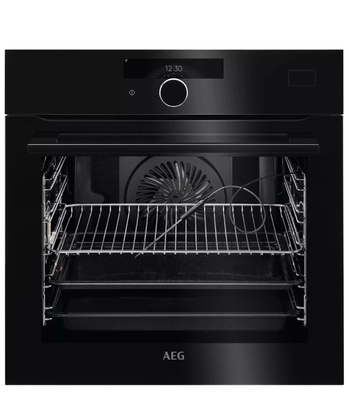 AEG 7000 BSK978330B SteamCrisp Built-in Single Oven with Pyrolytic Self Cleaning in Black - A++ Rated - (Ex Display) - HW181838