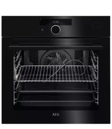 AEG 7000 BSK978330B SteamCrisp Built-in Single Oven with Pyrolytic Self Cleaning in Black - A++ Rated - (Ex Display) - HW181838