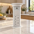N28-0200WHUK Motorised PopUp Socket with Bluetooth® Technology Speaker and Wireless Charging - (New Boxed) - HW182913