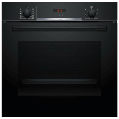 Bosch Series 4 HQA534BB3B Built In Electric Single Oven with added Steam Function in Black - A+ Rated - (Ex Display) - HW181973