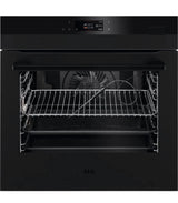 AEG BSK778380T 7000 SteamCrisp Pyrolytic Self Cleaning Built-In Single Oven in Matt Black - A++ Rated - (Ex Display) - HW181834