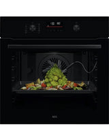 AEG OS6AB50AK (31) Sense Cook Built-in Electric Single Oven in Black - A+ Rated - (Ex Display) - HW182531