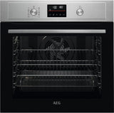 AEG BPX535061M (67) SurroundCook Built-In Electric Single Oven with Pyrolytic Self Cleaning in Stainless Steel - A+ Rated - (EX Display) - HW182267