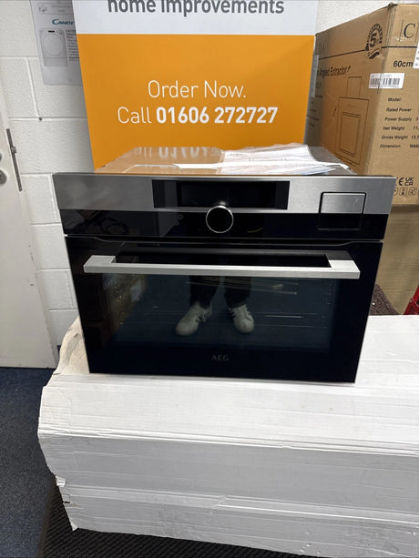 AEG KSK892220M SteamPro Compact Oven in Stainless Steel - A+ Rated - (Ex Display) - HW182074 - MANAGERS SPECIAL PRICE £399.20