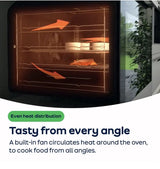 AEG 6000 OK6NK40K (94) CombiQuick® Built-in 44 Litre Microwave and Oven in Black - (Tatty Box) - HW182594
