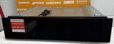 CDA VW155BL (37) 14cm Warming Drawer in Black - Non Branded Glass Front - (Ex Display) - HW182237