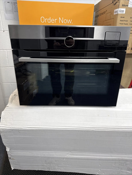 AEG KSK892220M SteamPro Compact Oven in Stainless Steel - A+ Rated - (Ex Display) - HW182074 - MANAGERS SPECIAL PRICE £399.20