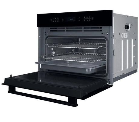 Hotpoint Cook on 3 HCW6O7HTSBUK (01) 53 Litre 950W Built-in Compact Oven with Microwave in Black - (New Tatty Box) - HW182701