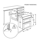 Zanussi ZPCNA7KN (68) Built Under Electric Double Oven with Air Fry Feature in Black - A/A Rated - (Ex Display) - HW181968