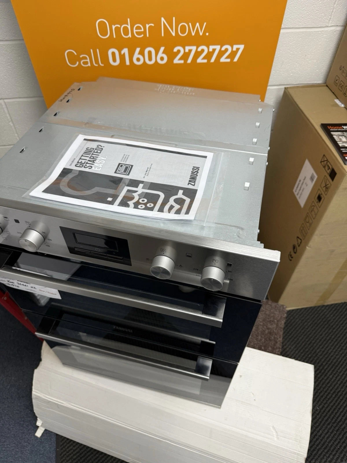 Zanussi ZOD35661XK (70) Built-in Electric Double Oven in Stainless Steel - A/A Rated - (Ex Display) - HW181970