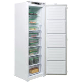 Beko BFFD4577 (59) 178cm Integrated Frost Free 220L Tall Upright Freezer with Sliding Hinge - E Rated - (Ex display blemished) - HW182559