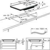 AEG IAE84421FB (18) 7000 SenseBoil 78cm Induction Hob in Black - (Tatty Box) - HW182318