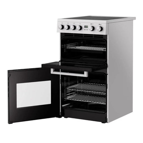 New World 444412057 (73) FDO 50E 50cm Electric Ceramic Cooker in White - (Ex Display) - HW182373