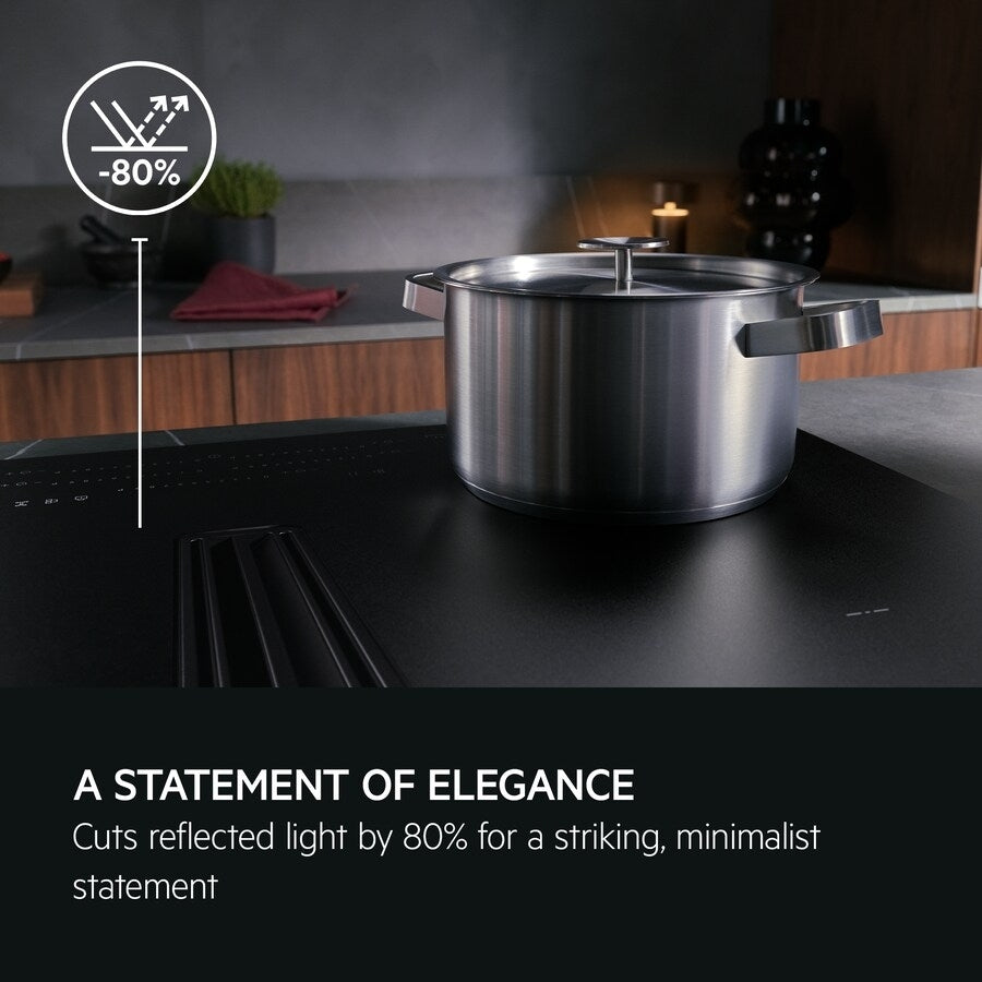 AEG SaphirMatt® TCH74B01FZ (61) 71cm 4 Zone Induction Hob with Venting Extraction in Matt Black - A+ Rated - (Tatty Box) - HW182361 - MANAGERS SPECIAL PRICE £1039.20