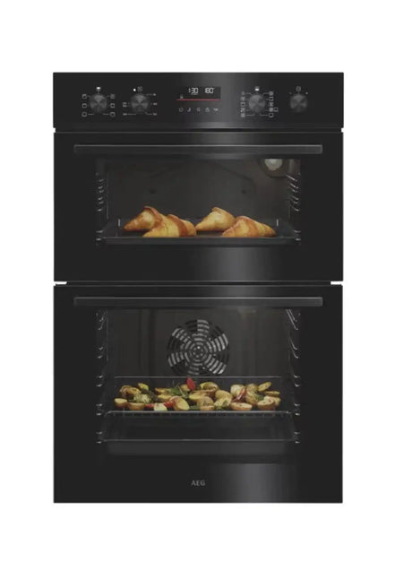AEG NPU5C40B (07) SurroundCook Double Built-in Oven with Air Fry Function in Black - (Ex Display) - HW182807
