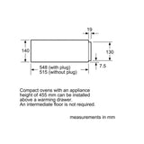 Bosch BIC630NS1B (30) 14cm Warming Drawer in Black & Stainless Steel - (Ex Display) - HW181930