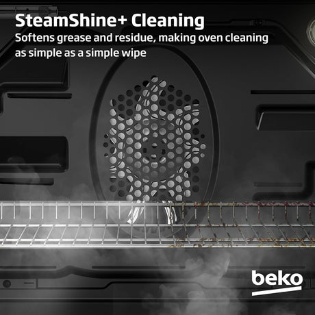 Beko RecycledNet® BBXDF22300S (86) Built In Double Oven in Silver - A/A Rated -( Ex display - HW182686