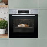 Bosch Series 4 HQA574BS3B (23) Electric Single Oven with Pyrolytic Self Cleaning in Stainless Steel - (Ex Display) - HW182523
