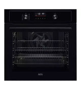 AEG BPX535061B (94) Built-In Electric Single Oven with Pyrolytic Self Cleaning in Black - A Rated - (Ex Display) - HW181894