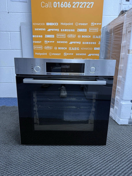 Bosch Series 4 HQA534BS3B Built In Electric Single Oven with added Steam Function in Stainless Steel - A+ Rated - HW181859