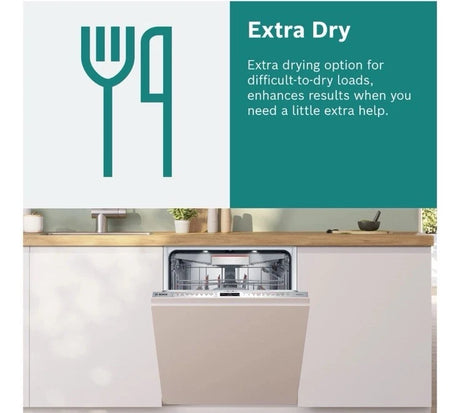 Bosch Series 2 SMV2HTX02G (69) 60cm Fully Integrated Dishwasher with Wi-Fi Enabled HomeConnect - D Rated - (Ex Display) - HW182369