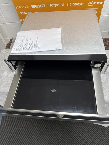 AEG KDK911424M (26) 14cm Warming Drawer in Black Glass - (No Front Branding) - HW181926