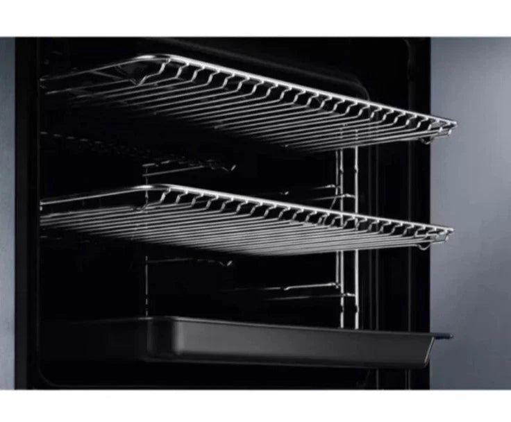 AEG 3000 BEX535A61B (45) Built In Electric Single Oven in Black with AirFry and Aqua Clean Enamel  - A+ Rated - (Blemished) - HW182445