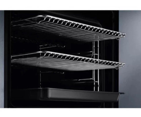 AEG 3000 BEX535A61B (45) Built In Electric Single Oven in Black with AirFry and Aqua Clean Enamel  - A+ Rated - (Blemished) - HW182445