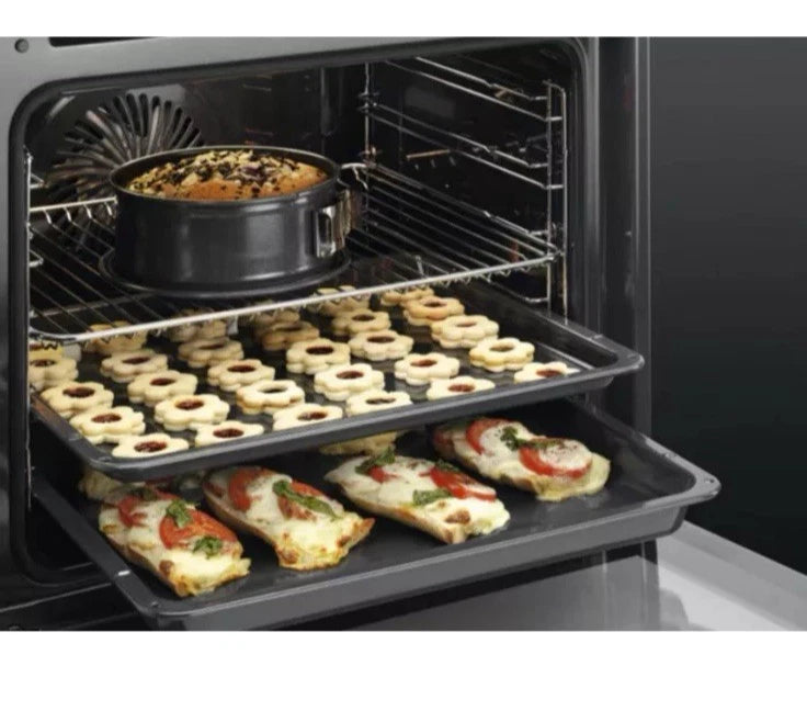 AEG 3000 BEX535A61B (45) Built In Electric Single Oven in Black with AirFry and Aqua Clean Enamel  - A+ Rated - (Blemished) - HW182445
